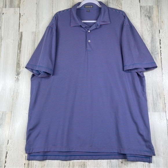 Peter Millar Summer Comfort Mens Short Sleeves Shirt Size 2XL‎ - Picture 1 of 10